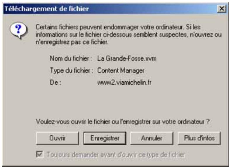 VIAMICHELIN NAVIGATION X-970T - A partir d'un fichier enregistré - 1