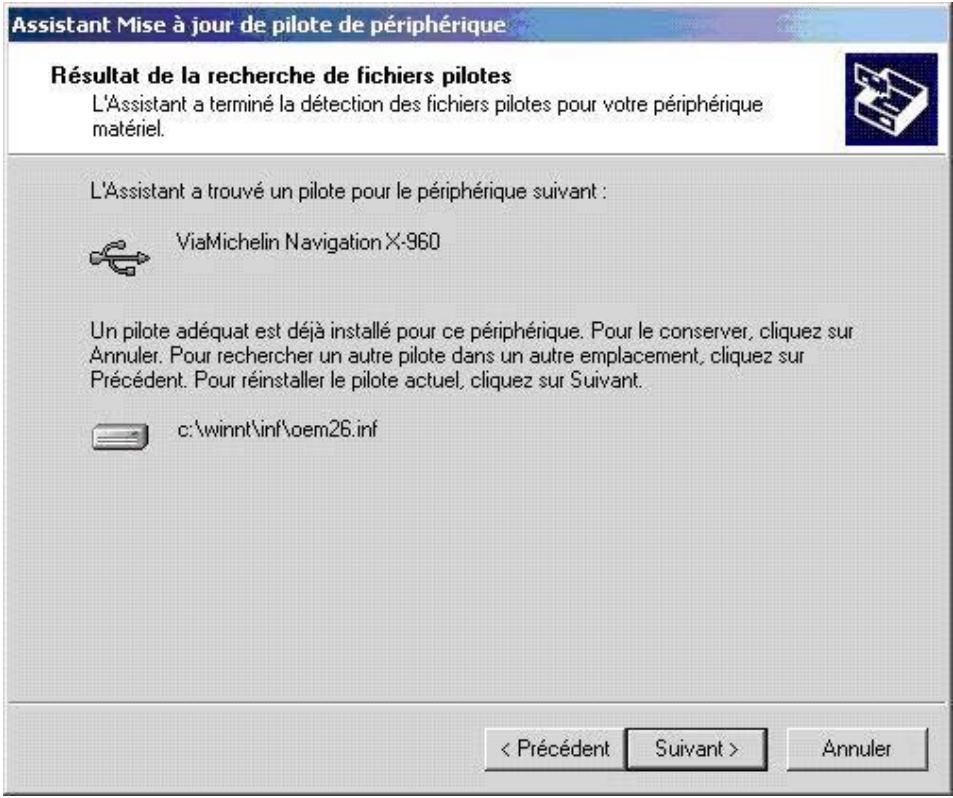 VIAMICHELIN NAVIGATION X-970T - Recherche de fichiers de pilote - 3