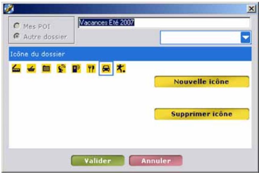 VIAMICHELIN NAVIGATION X-970T - Création d'un nouveau dossier - 5