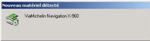 VIAMICHELIN NAVIGATION X-970T - Installation des pilotes sur windows 2000 - 1