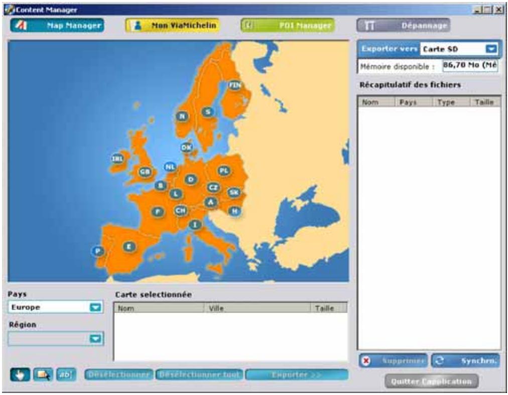 VIAMICHELIN NAVIGATION X-970T - Version europe : - 1
