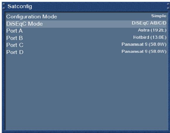 DREAM MULTIMEDIA DM7025 - Quatre satellites via diseqc a/b/c/d (dvb-s) - 1