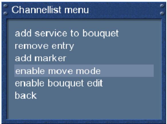 DREAM MULTIMEDIA DM7025 - Déplacer un service vers les favoris - 2