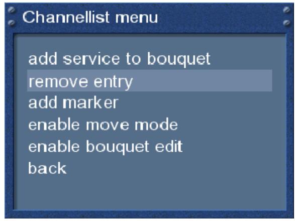 DREAM MULTIMEDIA DM7025 - Enlever un service des favoris - 2