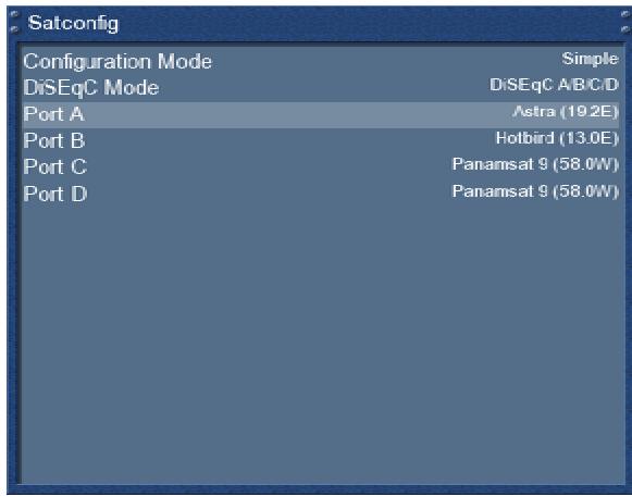 DREAM MULTIMEDIA DM7025 PLUS - Quatre satellites via diseqc a/b/c/d (dvb-s) - 2