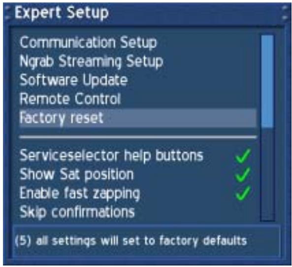 DREAM MULTIMEDIA DREAM DREAMBOX DM-500S - Reset to factory defaults - 1
