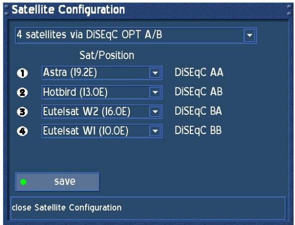 DREAM MULTIMEDIA DREAM DREAMBOX DM-500S - 4 satellites via DiSEqC OPT A/B - 3