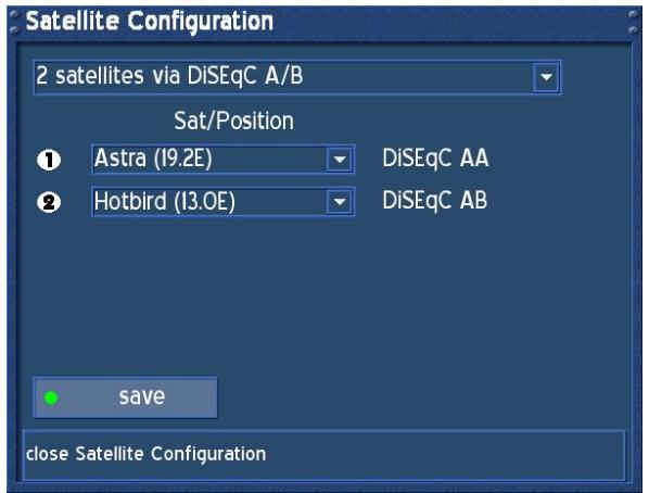 DREAM MULTIMEDIA DREAM DREAMBOX DM-500S - 2 satellites via DiSEqC A/B - 3