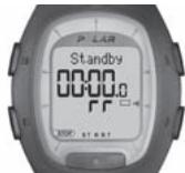 POLAR RS100 - COMMENCER L'ENREGISTREMENT DE VOITE EXERCICE - 1