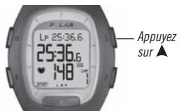 POLAR RS100 - FONCTIONS DISPONIBLES PENDANT L'EXERCICE - 1