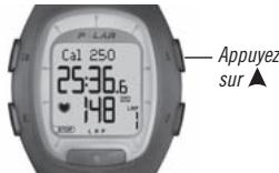 POLAR RS100 - FONCTIONS DISPONIBLES PENDANT L'EXERCICE - 3