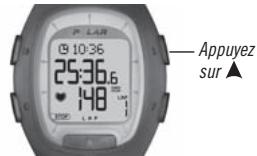 POLAR RS100 - FONCTIONS DISPONIBLES PENDANT L'EXERCICE - 2