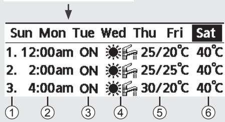 PANASONIC WHUD09HE51 - [Example of a Timer setup] - 1