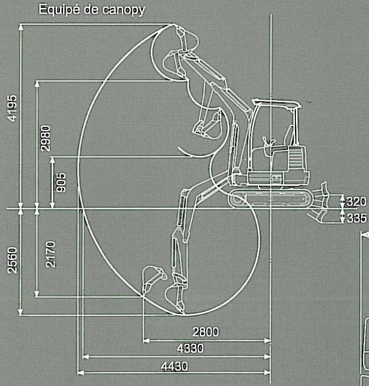 TAKEUCHI TB23R - Dimensions - 1