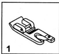 EUREKA 8513 - COUDRE AVEC LE PIED OURLEUR (pied optionnel) - 1