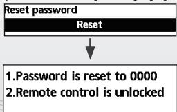 PANASONIC WHUQ09HE8 - Kaukosäätimen lukitus. - 2