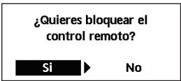 PANASONIC WHUQ12HE8 - Selección para bloquear el mando a distancia. - 1