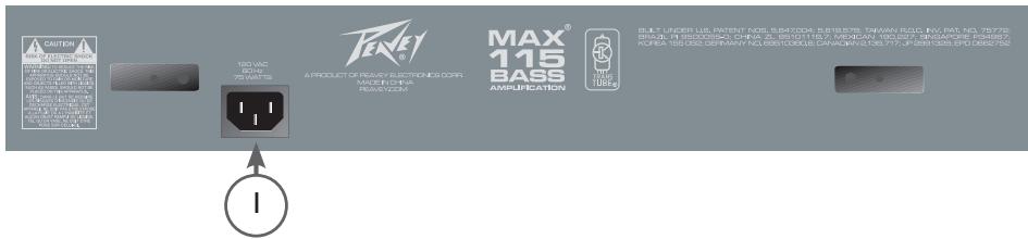 PEAVEY MAX 158 - PANEL TRASERO - 1
