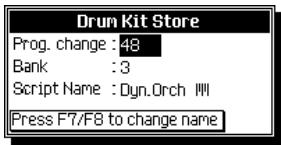 PEAVEY WK760 - SAUVEGARDER LES MODIFICATIONS SOUS FORME DE NOUVEAU DRUMKIT/ SOUNDPACK - 2