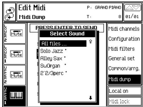PEAVEY WK760 - MIDI DUMP... (F6) - 2
