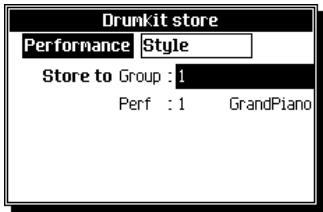 PEAVEY WK760 - SAUVEGARDER LES MODIFICATIONS DANS UNE PERFORMANCE - 2