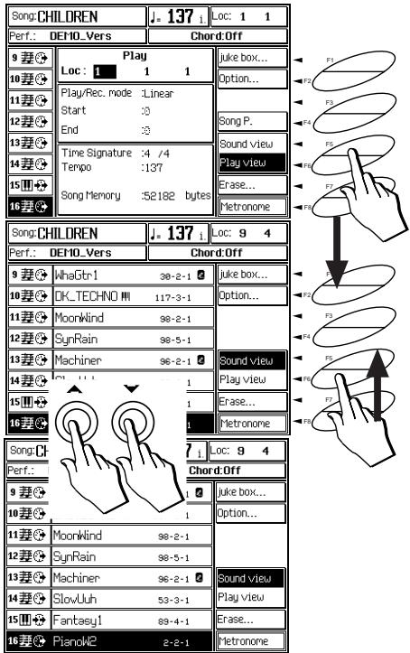 PEAVEY WK760 - Selection et lecture du morceau de démonstration - 3