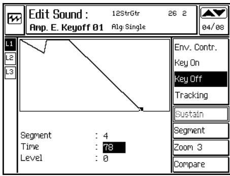 PEAVEY WK760 - KEY OFF ENVELOPE - 1