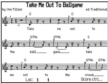 PEAVEY WK760 - LA PISTE SCORE - 1