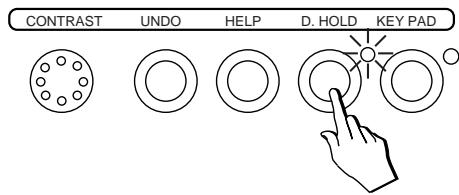 PEAVEY WK760 - Maintien de l'affichage (Display Hold) - 1