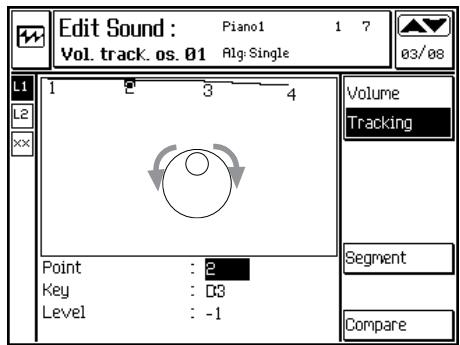 PEAVEY WK760 - EXAMPLE DE PROGRAMMATION D'UNE COURBE DE TRACKING - 3