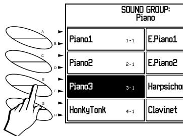 PEAVEY WK880 - MAINTIEN DE L'AFFICHAGE LORS DES PROCÉDURES DE SELECTION - 2
