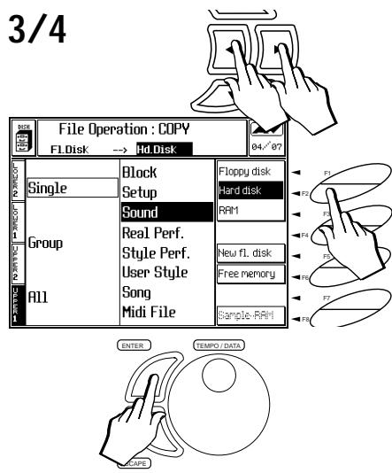 PEAVEY WK880 - Opérations de Copier (Copy) - 2