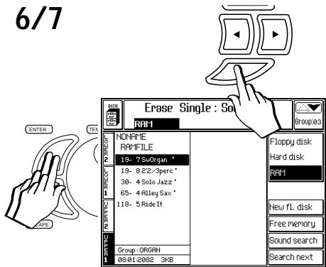 PEAVEY WK880 - Opérations de effacement (Erase) - 5