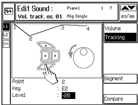 PEAVEY WK880 - EXAMPLE DE PROGRAMMATION D'UNE COURBE DE TRACKING - 4
