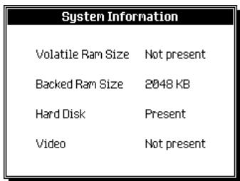 PEAVEY WK880 - SYSTEM INFO (F2) - 1