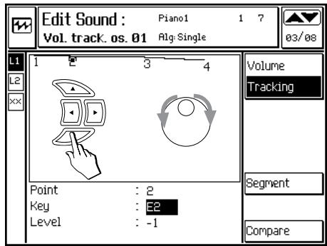 PEAVEY WK880 - EXAMPLE DE PROGRAMMATION D'UNE COURBE DE TRACKING - 3