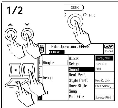 PEAVEY WK880 - Opérations de effacement (Erase) - 1