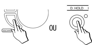 PEAVEY WK880 - MAINTIEN DE L'AFFICHAGE LORS DES PROCÉDURES DE SELECTION - 5