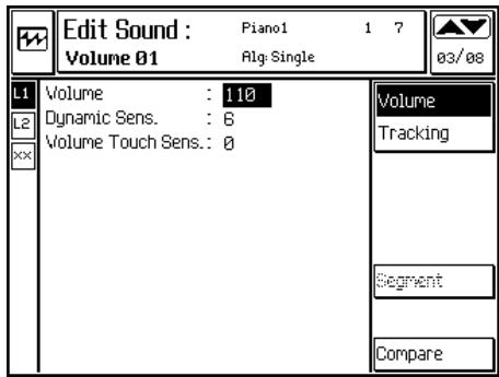 PEAVEY WK880 - Volume touch Connecte la reponse du Volume sensitivity à l'Aftertouch. - 1