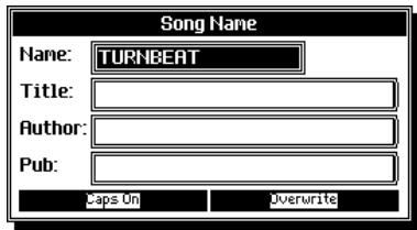 PEAVEY WK880 - SONG NAME (F8) (NOM DU MORCEAU) - 1