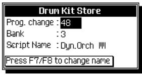 PEAVEY WK880 - SAUVEGARDER LES MODIFICATIONS SOUS FORME DE NOUVEAU DRUMKIT/ SOUNDPACK - 2