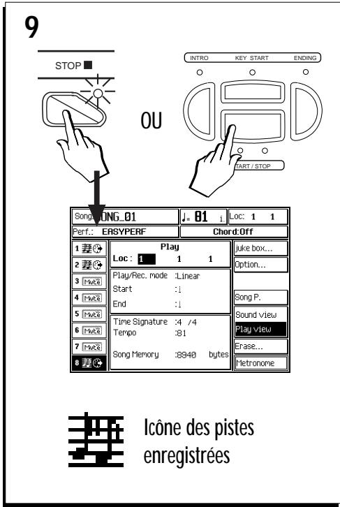 PEAVEY WK880 - Appuyez sur la touche de fonction F2 pour selectionner la fonction "QuickRec". - 4