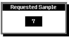 PEAVEY WK880 - Pour charger un Echantillon (Sample Request - F7) - 1