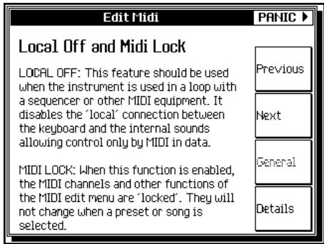 PEAVEY WK880 - COMMENT UTILISER LA FONCTION D'AIDE - 1