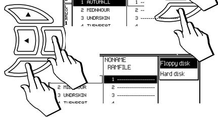 PEAVEY WK880 - Procedures relatives aux disques durs et aux disquettes - 10