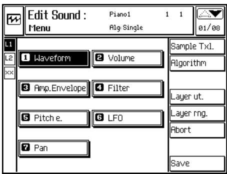 PEAVEY WK880 - Les paramètres de Waveform - 1