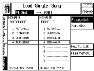 PEAVEY WK880 - Procedures relatives aux disques durs et aux disquettes - 11