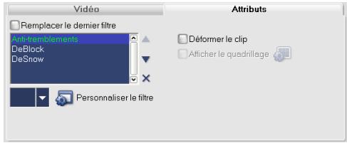 ULEAD VIDEOSTUDIO 11 - Pour appliquer un filtre video à un clip (video ou image) dans la Piste Video : - 1