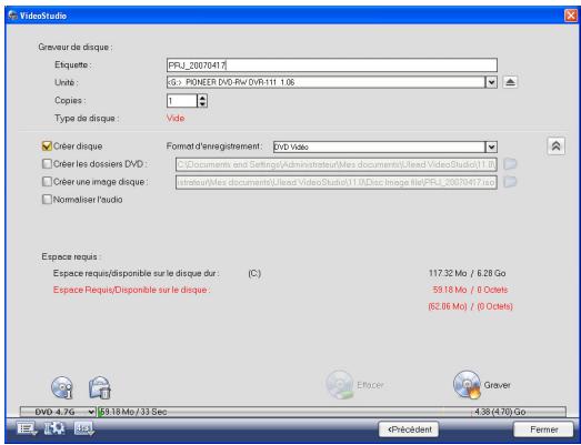 ULEAD VIDEOSTUDIO 11 - Graver un projet sur un disque - 1
