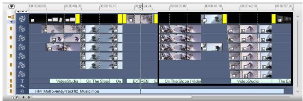 ULEAD VIDEOSTUDIO 11 - Pour insérer des clips en mode Edition avec effet de vague : - 1